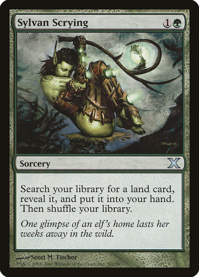 Sylvan Scrying [Tenth Edition] Magic: The Gathering