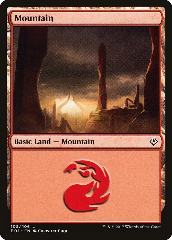 Mountain (105) [Archenemy: Nicol Bolas] Magic: The Gathering