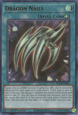 Dragon Nails [BLCR-EN003] Ultra Rare - Yugioh Cards For Your TCG Needs!