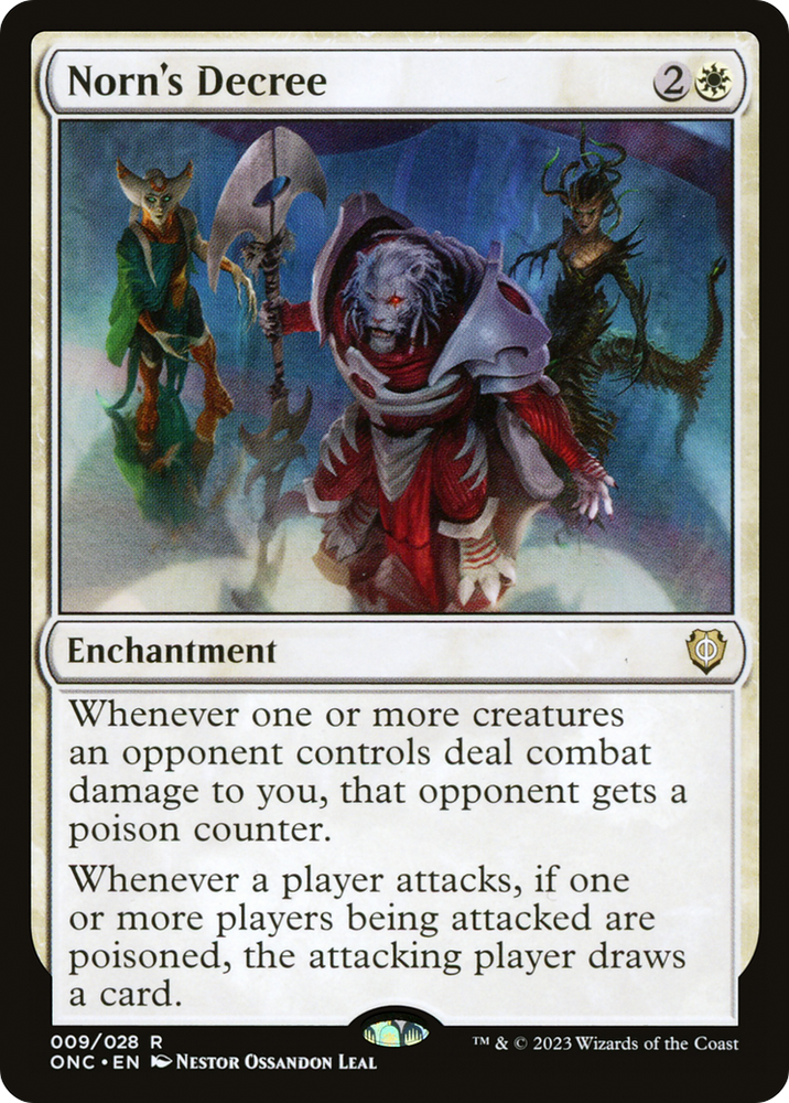 Norn's Decree [Phyrexia: All Will Be One Commander] Magic: The Gathering