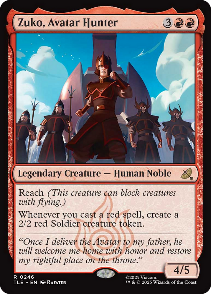 Zuko, Avatar Hunter [Avatar: The Last Airbender: Eternal-Legal] Magic: The Gathering