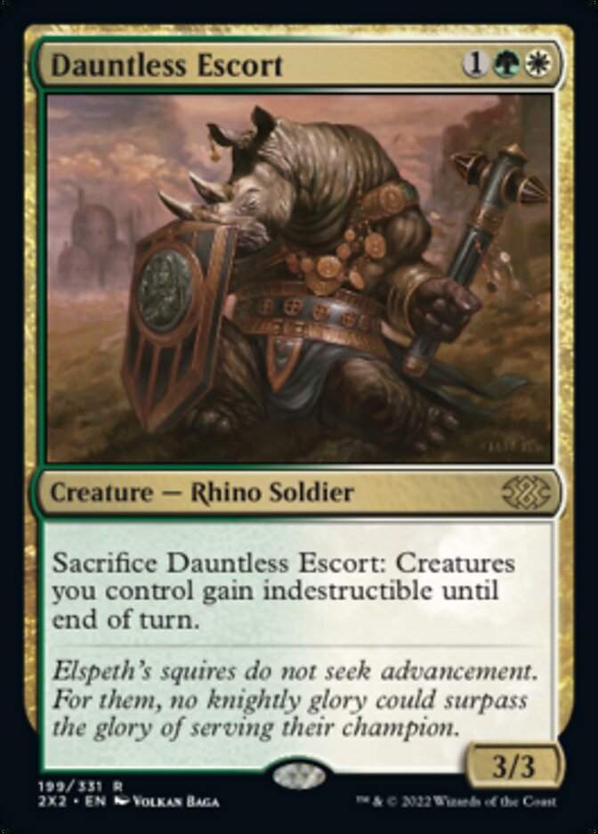 Dauntless Escort [Double Masters 2022] Magic: The Gathering