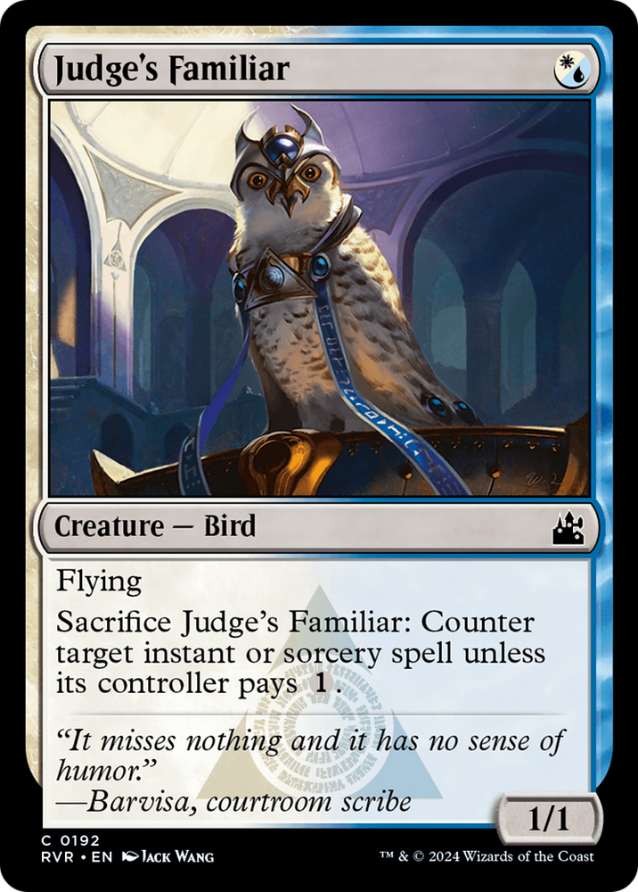 Judge's Familiar [Ravnica Remastered] Magic: The Gathering