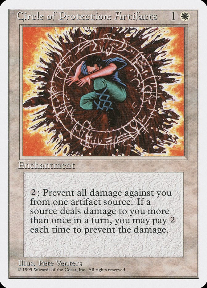 Circle of Protection: Artifacts [Fourth Edition] Magic: The Gathering
