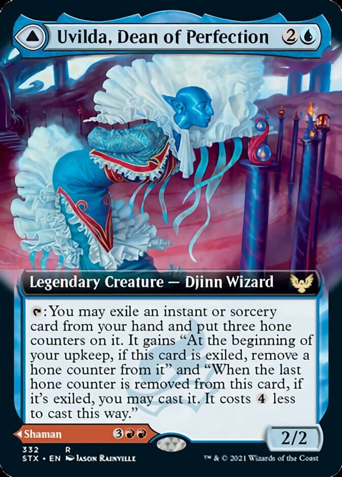 Uvilda, Dean of Perfection // Nassari, Dean of Expression (Extended Art) [Strixhaven: School of Mages] Magic: The Gathering