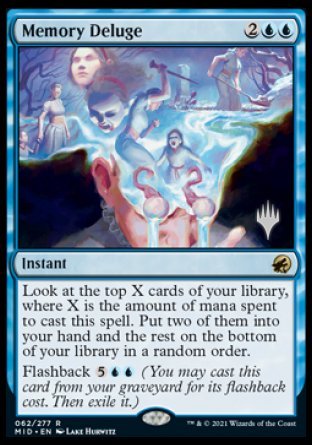 Memory Deluge (Promo Pack) [Innistrad: Midnight Hunt Promos] Magic: The Gathering