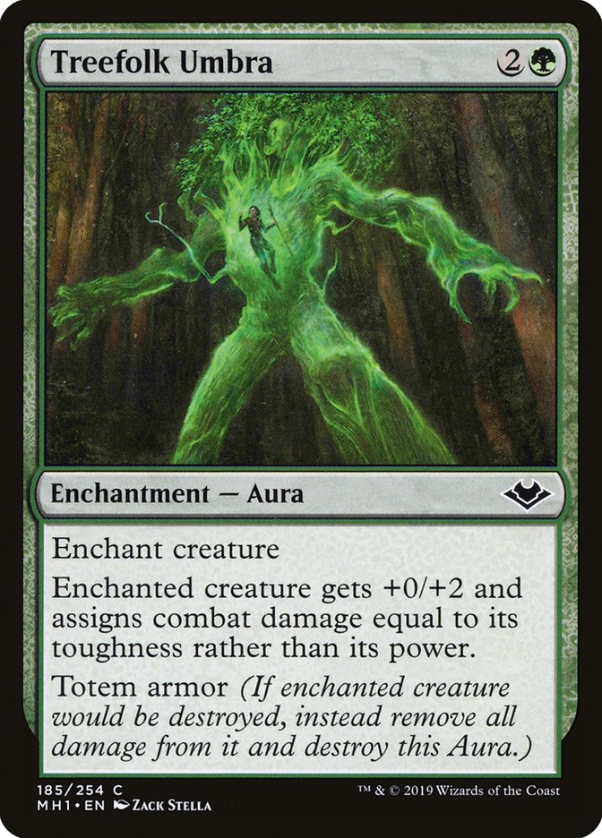 Treefolk Umbra [Modern Horizons] Magic: The Gathering
