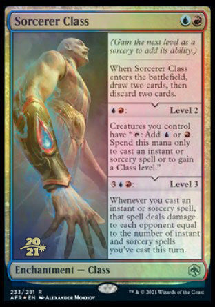 Sorcerer Class [Dungeons & Dragons: Adventures in the Forgotten Realms Prerelease Promos] Magic: The Gathering