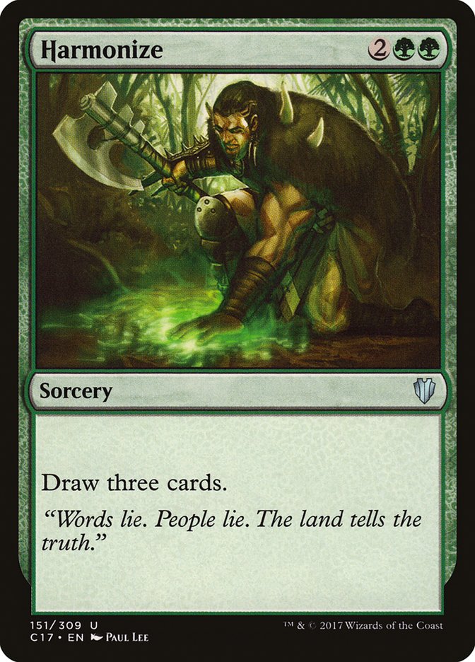 Harmonize [Commander 2017] Magic: The Gathering
