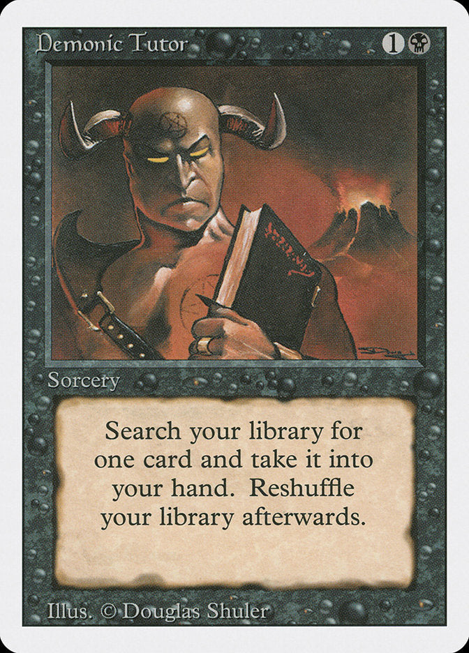 Demonic Tutor [Revised Edition] Magic: The Gathering