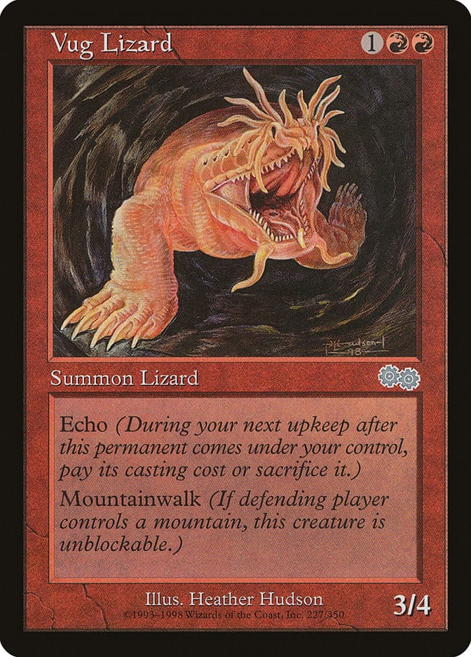 Vug Lizard [Urza's Saga] Magic: The Gathering