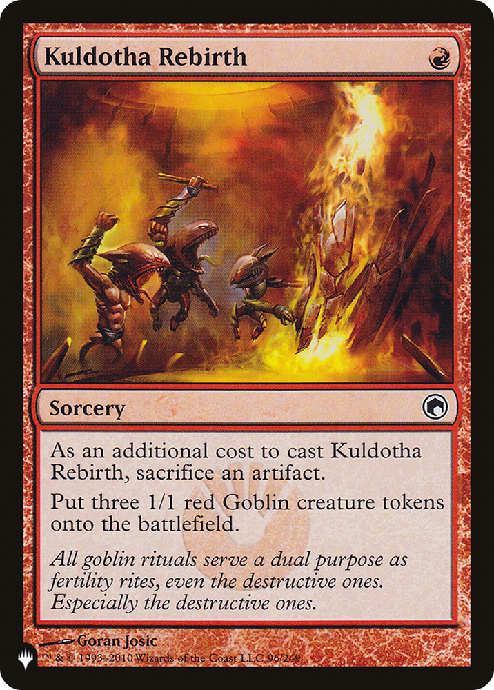 Kuldotha Rebirth [The List] Magic: The Gathering