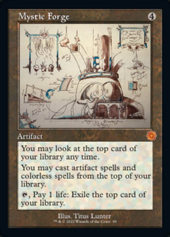Mystic Forge (Retro Schematic) [The Brothers' War Retro Artifacts] Magic: The Gathering