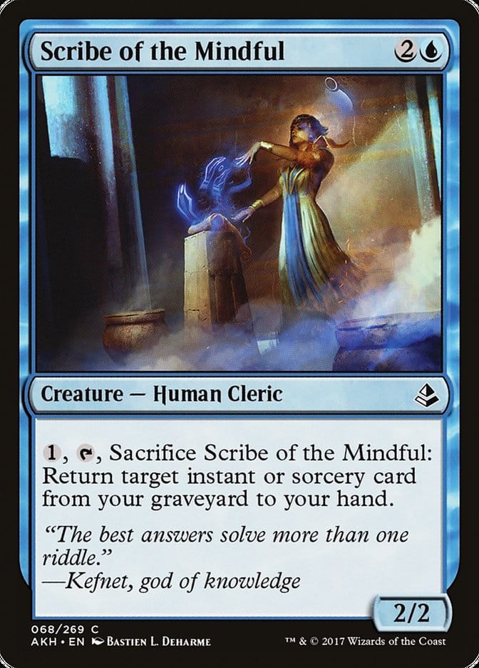Scribe of the Mindful [Amonkhet] Magic: The Gathering