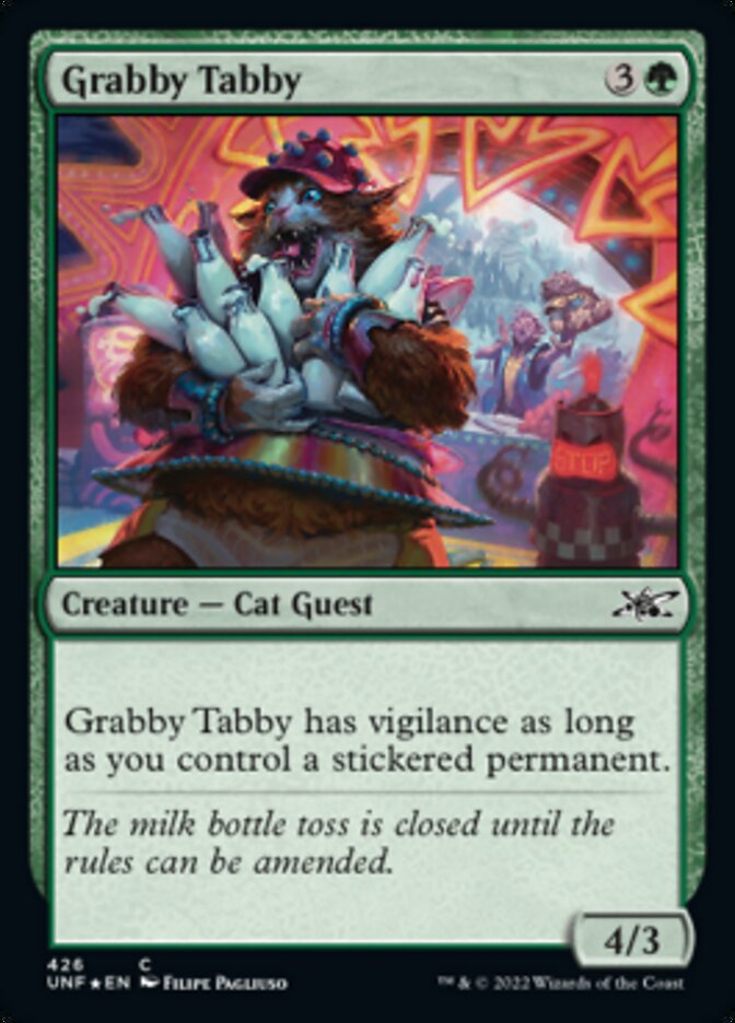 Grabby Tabby (Galaxy Foil) [Unfinity] Magic: The Gathering