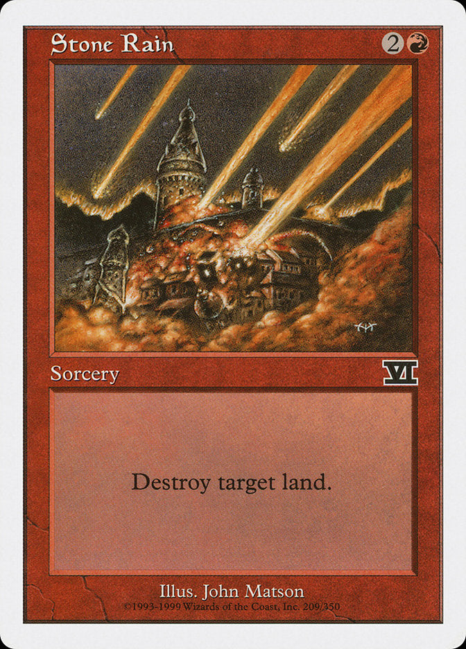 Stone Rain [Classic Sixth Edition] Magic: The Gathering