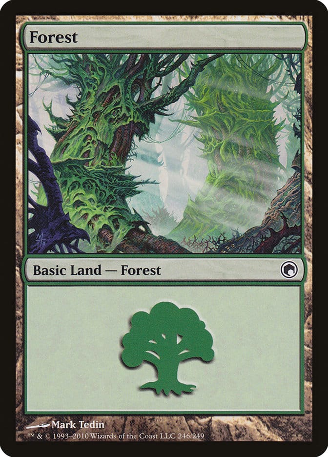 Forest (246) [Scars of Mirrodin] Magic: The Gathering