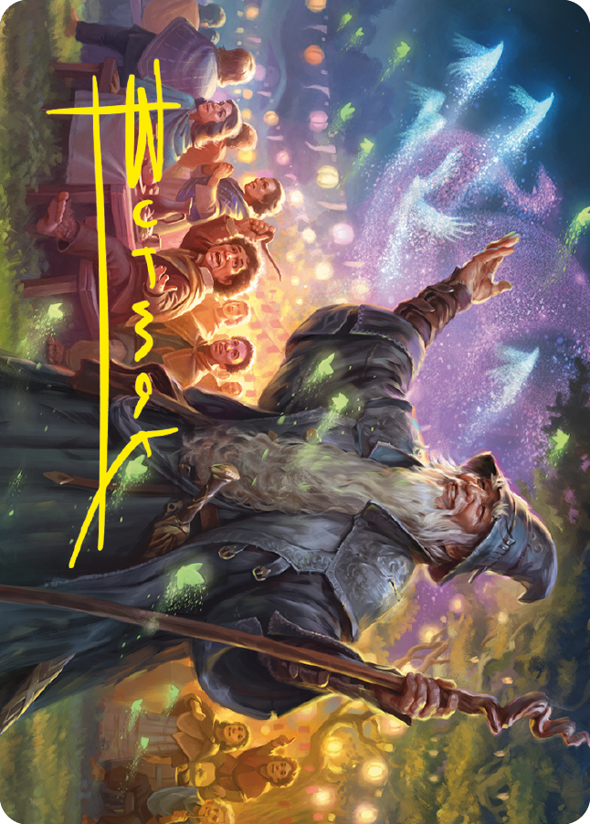Gandalf, Friend of the Shire Art Card (Gold-Stamped Signature) [The Lord of the Rings: Tales of Middle-earth Art Series] Magic: The Gathering