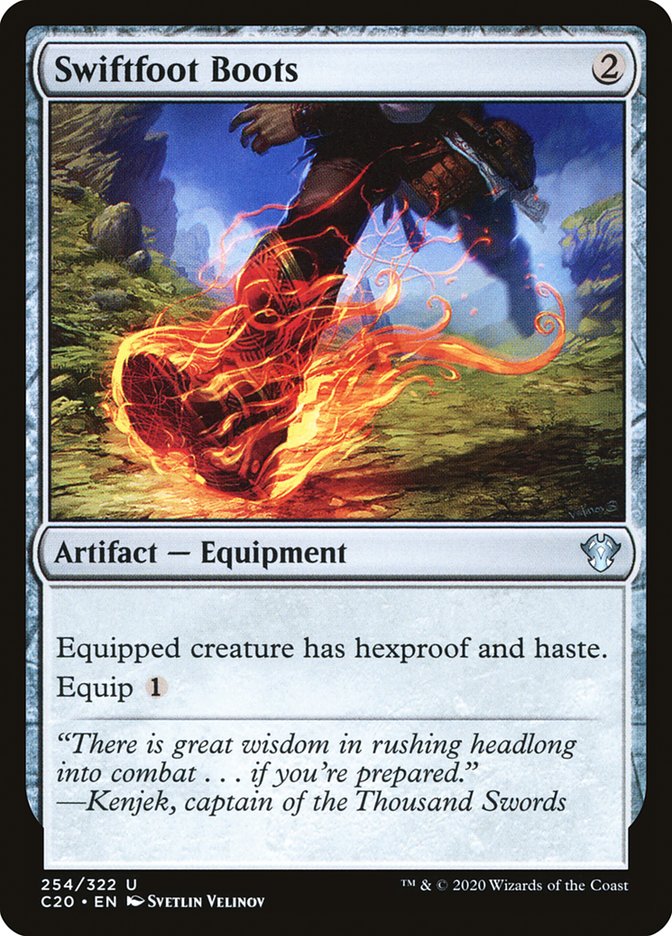 Swiftfoot Boots [Commander 2020] Magic: The Gathering