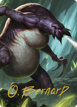 Ettercap Art Card (Gold-Stamped Signature) [Commander Legends: Battle for Baldur's Gate Art Series] Magic: The Gathering