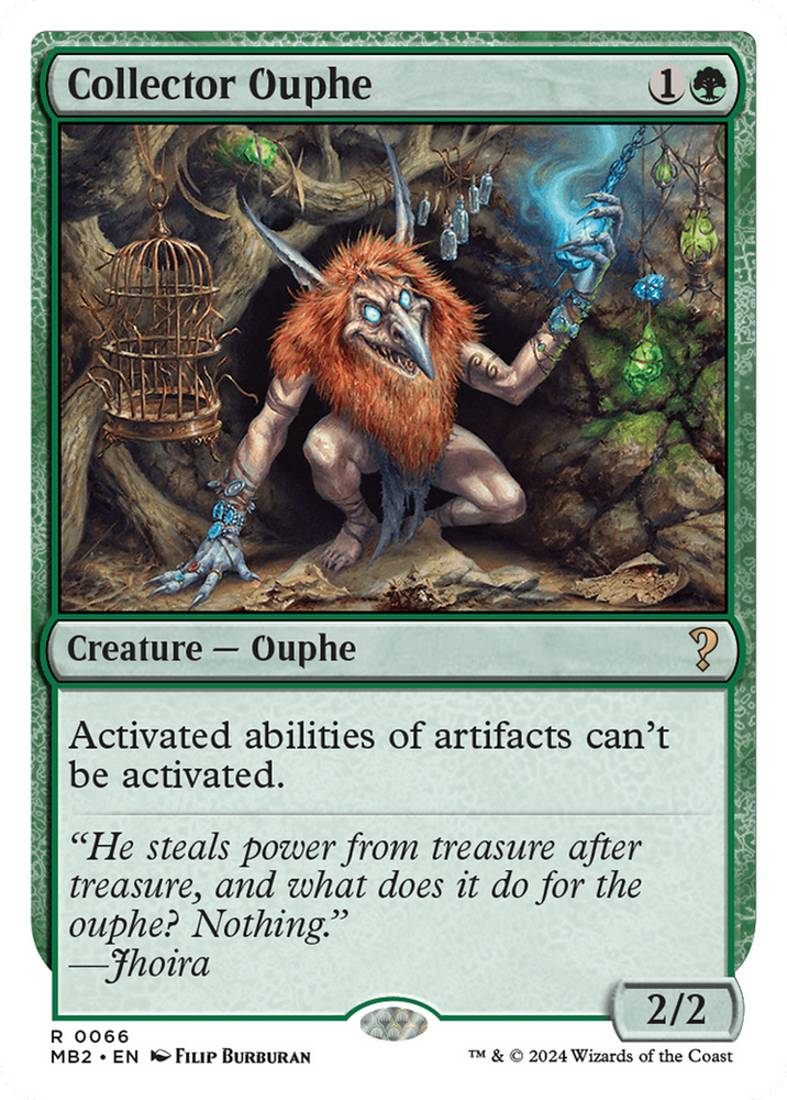 Collector Ouphe (White Border) [Mystery Booster 2] Magic: The Gathering