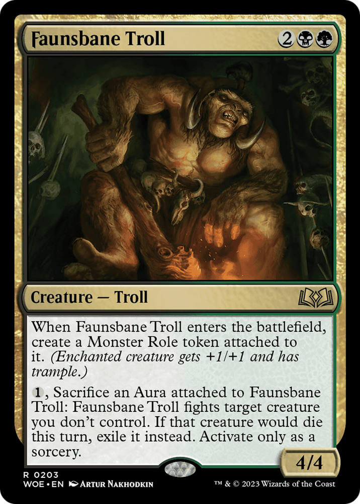 Faunsbane Troll [Wilds of Eldraine] Magic: The Gathering