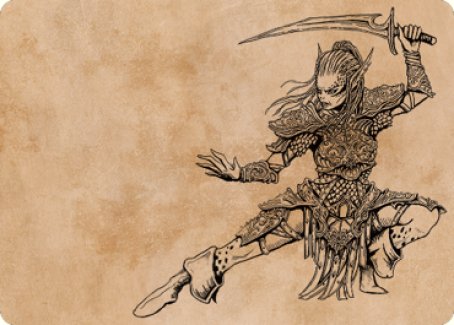 Lae'zel, Vlaakith's Champion Art Card [Commander Legends: Battle for Baldur's Gate Art Series] Magic: The Gathering