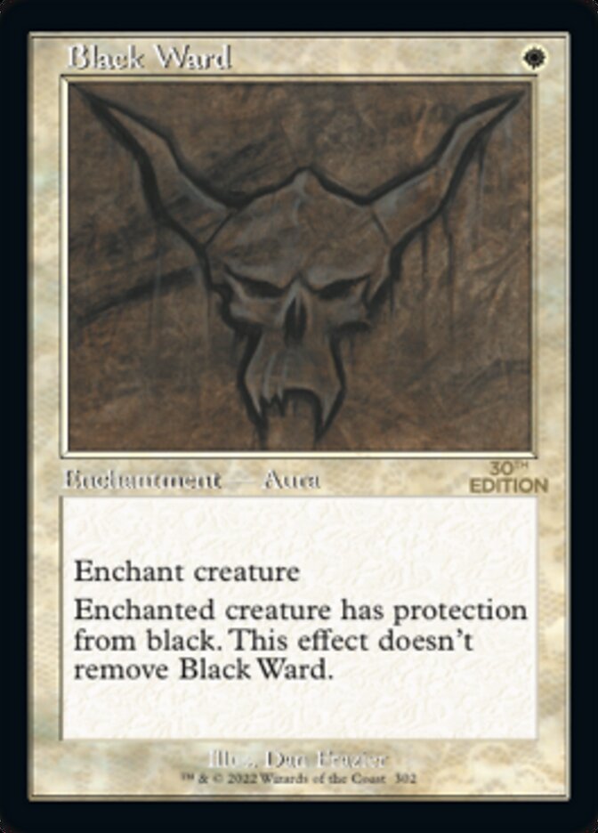 Black Ward (Retro) [30th Anniversary Edition] Magic: The Gathering