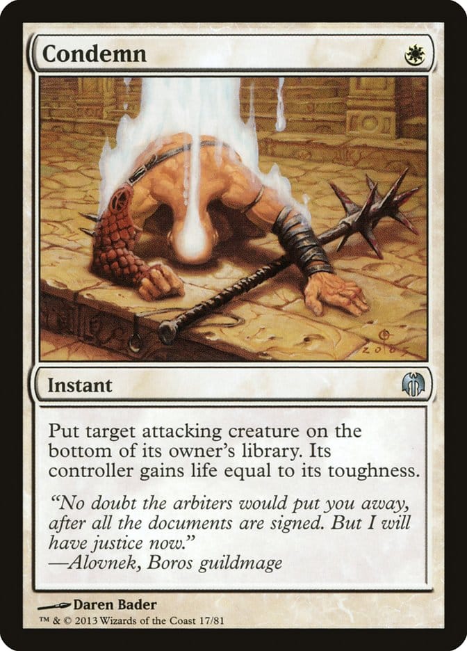 Condemn [Duel Decks: Heroes vs. Monsters] Magic: The Gathering