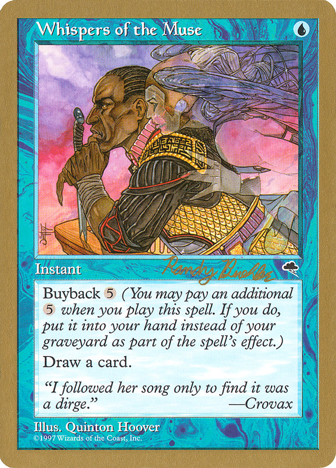 Whispers of the Muse (Randy Buehler) [World Championship Decks 1998] Magic: The Gathering