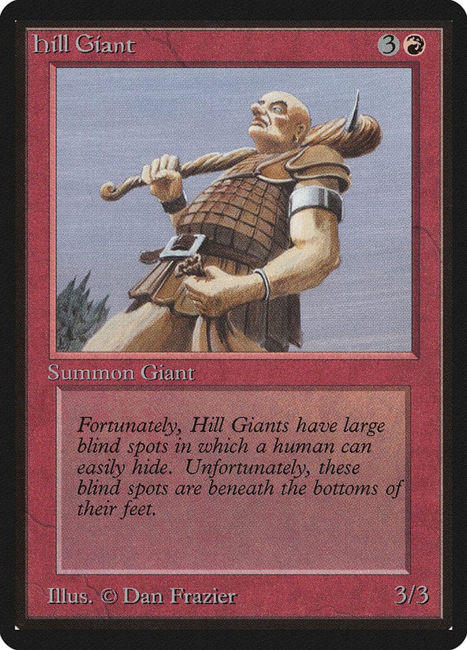 Hill Giant [Beta Edition] Magic: The Gathering