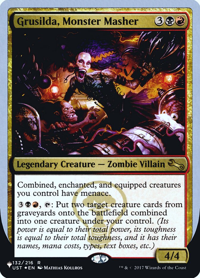 Grusilda, Monster Masher (Unfinity Foil Edition) [The List] Magic: The Gathering