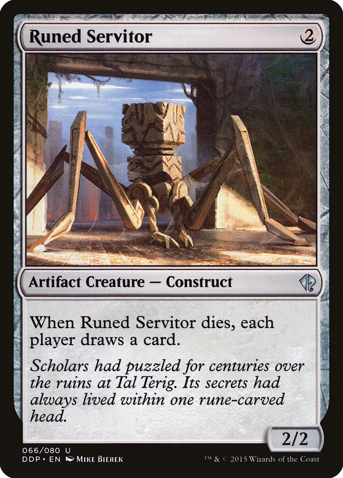Runed Servitor [Duel Decks: Zendikar vs. Eldrazi] Magic: The Gathering