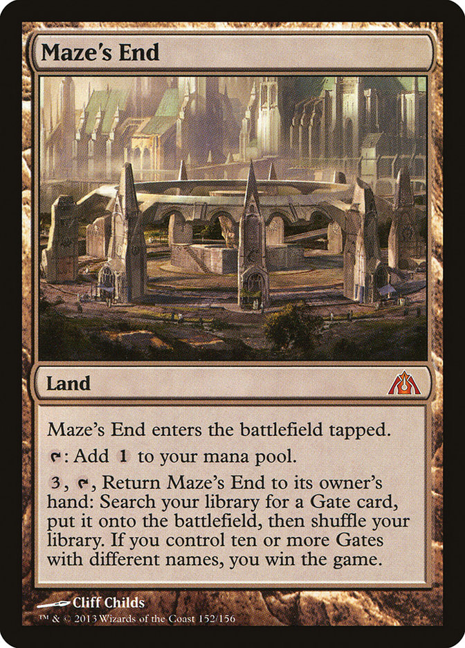 Maze's End [Dragon's Maze] Magic: The Gathering