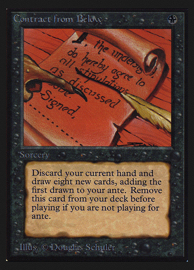 Contract from Below [International Collectors' Edition] Magic: The Gathering
