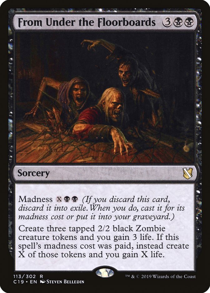 From Under the Floorboards [Commander 2019] Magic: The Gathering