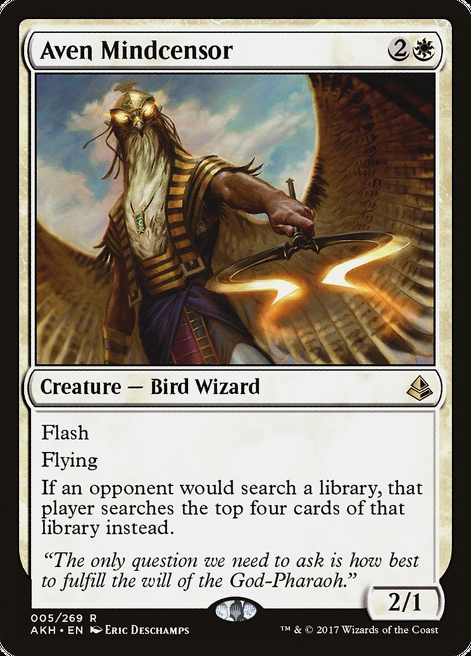 Aven Mindcensor [Amonkhet] Magic: The Gathering