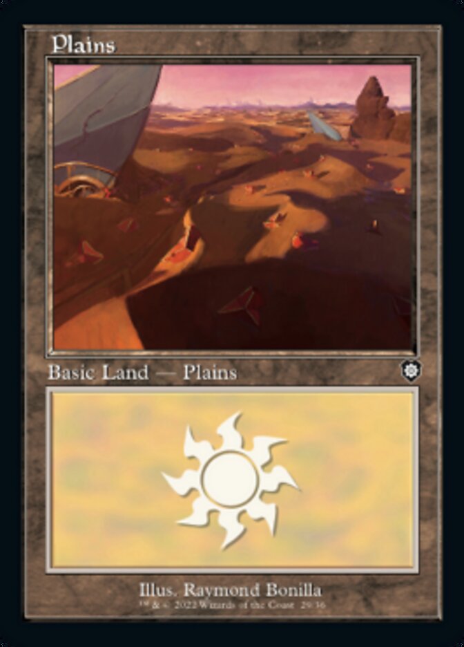 Plains (029) (Retro) [The Brothers' War Commander] Magic: The Gathering