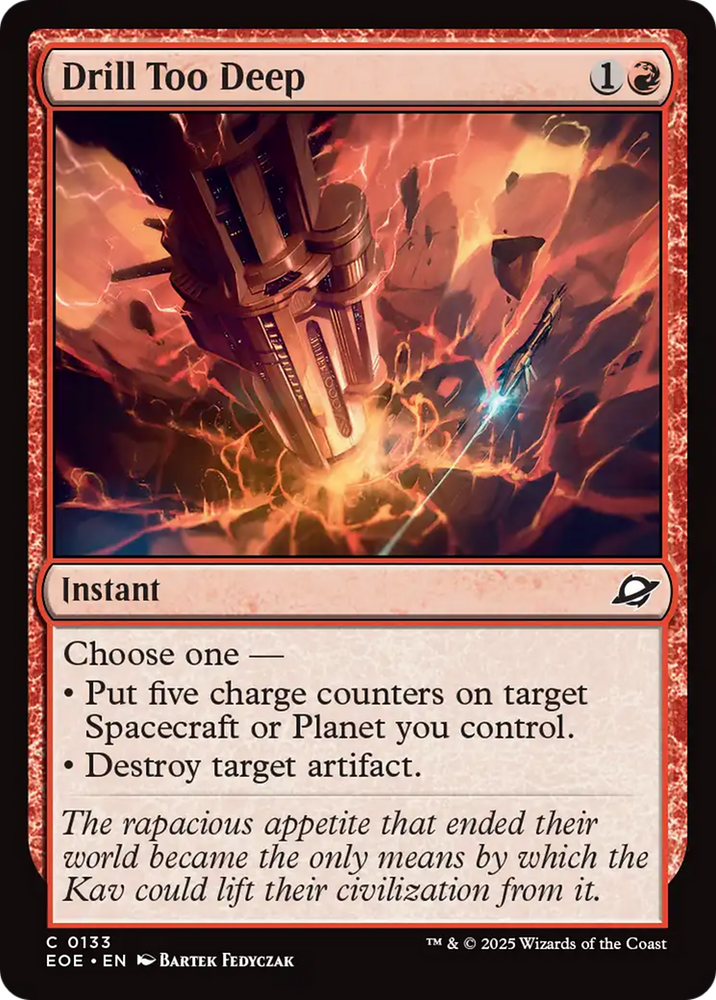 Drill Too Deep [Edge of Eternities] Magic: The Gathering