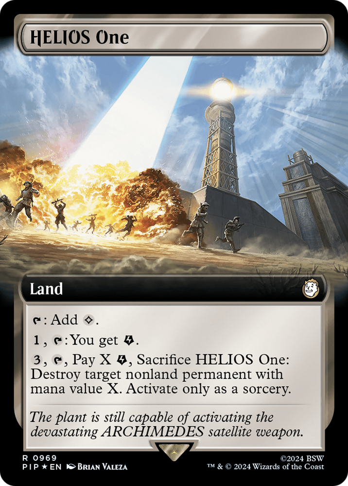 HELIOS One (Extended Art) (Surge Foil) [Fallout] Magic: The Gathering