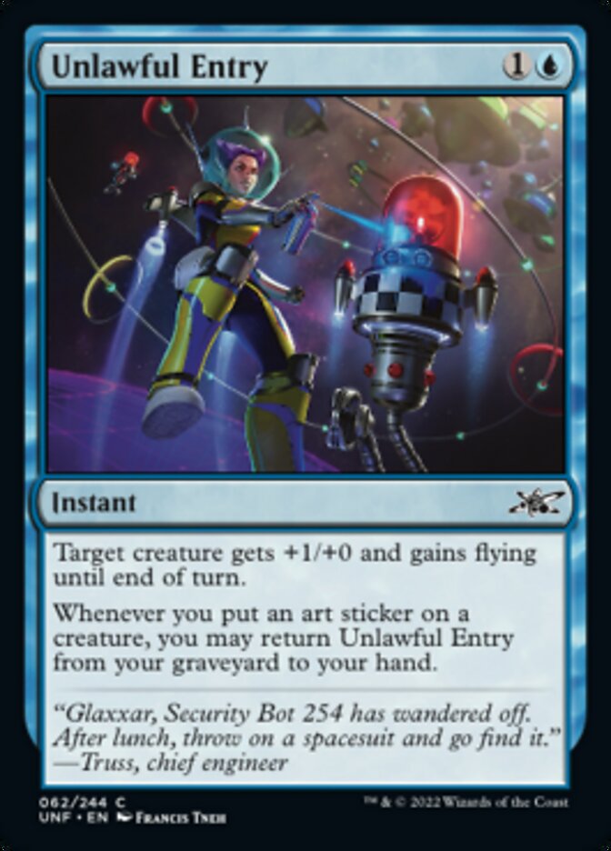 Unlawful Entry [Unfinity] Magic: The Gathering