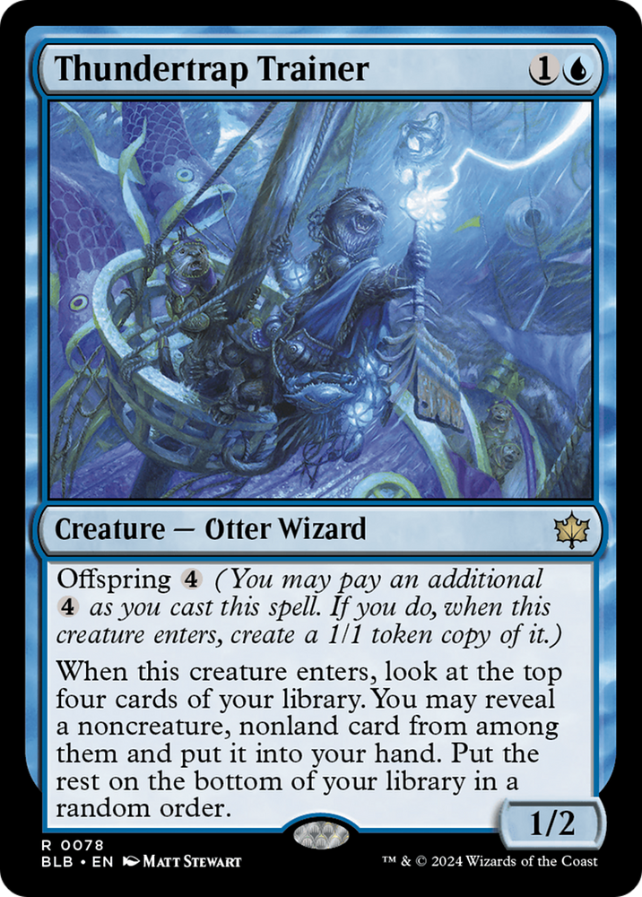 Thundertrap Trainer [Bloomburrow] Magic: The Gathering