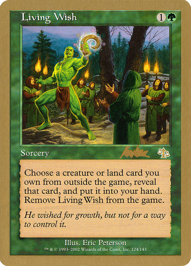 Living Wish (Brian Kibler) [World Championship Decks 2002] Magic: The Gathering
