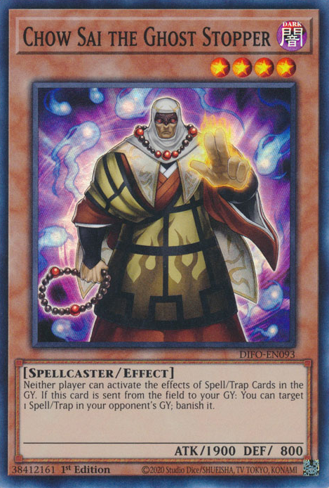 Chow Sai the Ghost Stopper [DIFO-EN093] Super Rare - Yugioh Cards For Your TCG Needs!