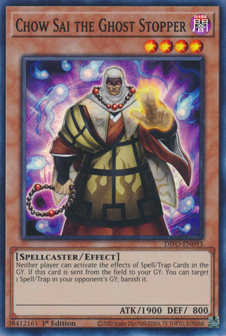 Chow Sai the Ghost Stopper [DIFO-EN093] Super Rare - Yugioh Cards For Your TCG Needs!