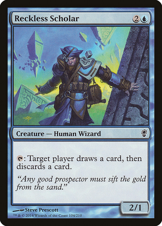 Reckless Scholar [Conspiracy] Magic: The Gathering