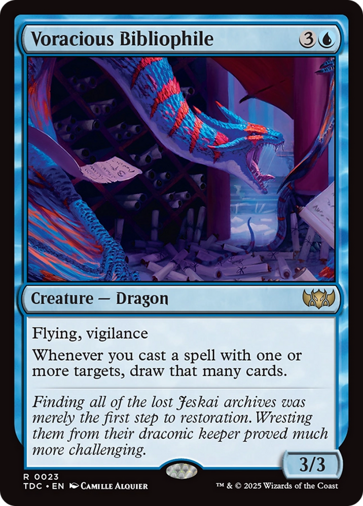 Voracious Bibliophile [Tarkir: Dragonstorm Commander] Magic: The Gathering
