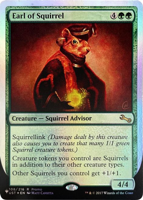 Earl of Squirrel (Unfinity Foil Edition) [The List] Magic: The Gathering