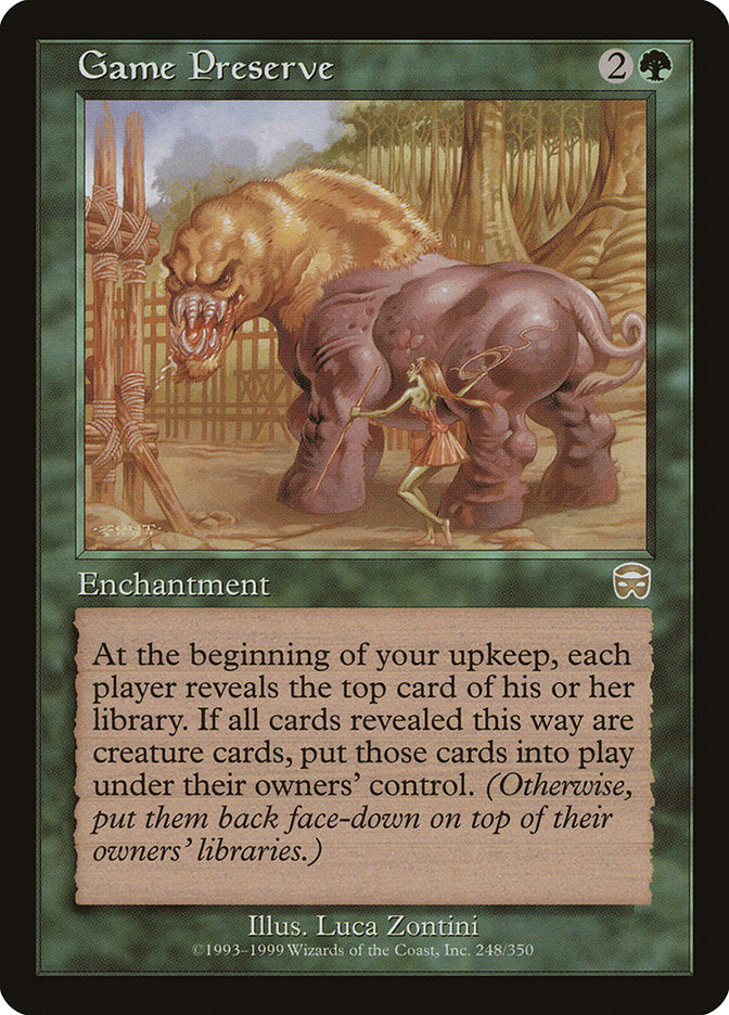 Game Preserve [Mercadian Masques] Magic: The Gathering