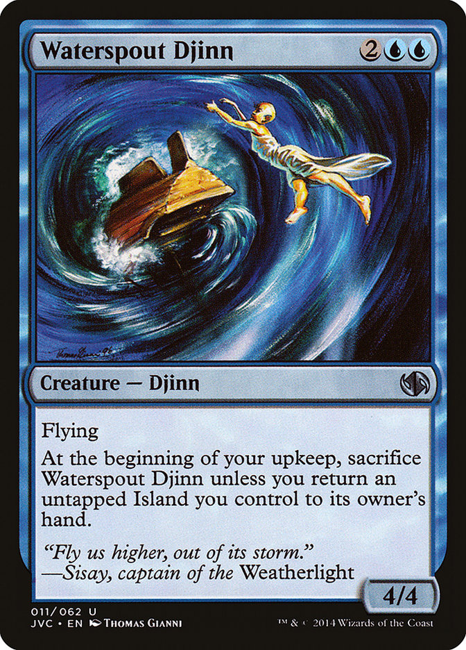 Waterspout Djinn [Duel Decks Anthology] Magic: The Gathering